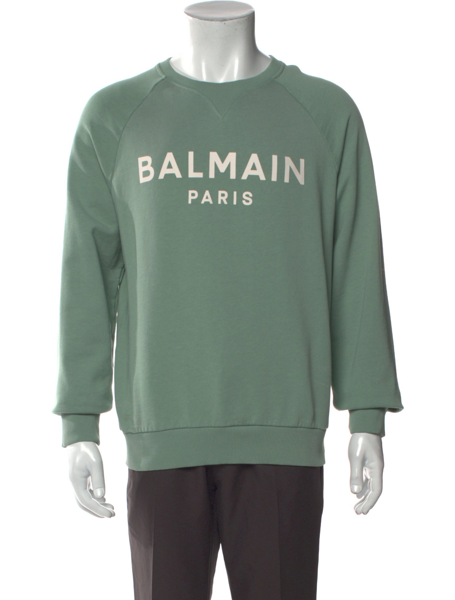 Balmain Graphic Print Crew Neck Pullover