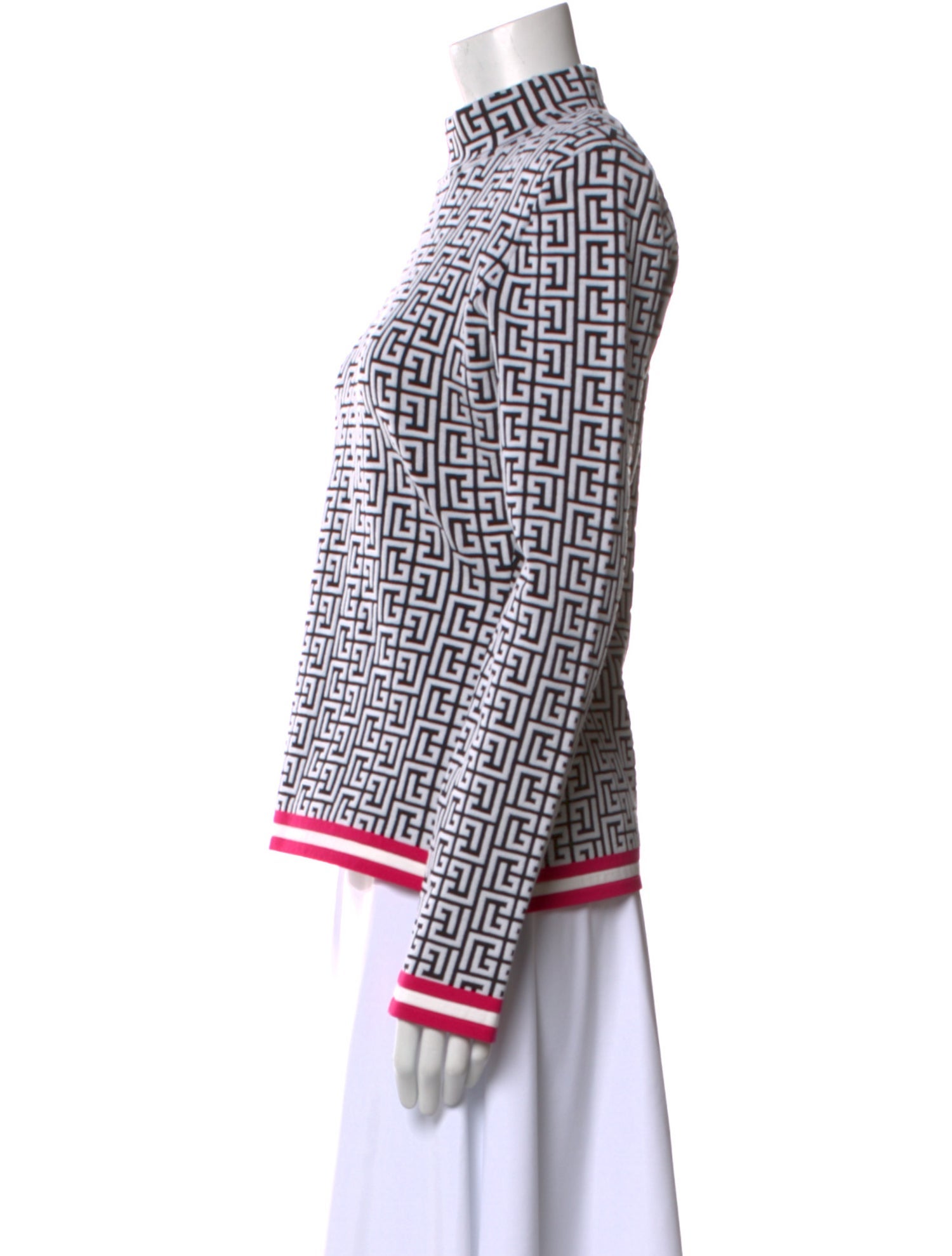 Balmain Wool Printed Sweater w/ Tags