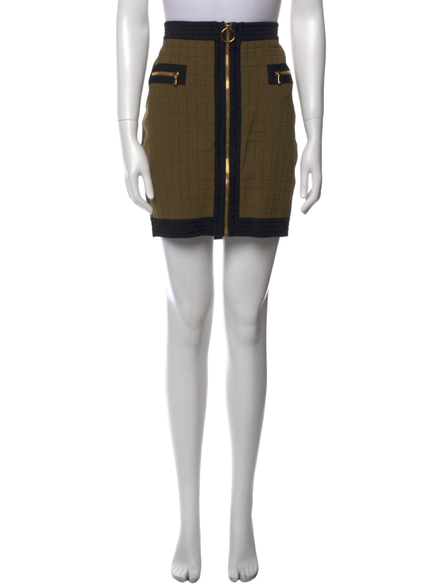 Balmain Wool Mini Skirt
