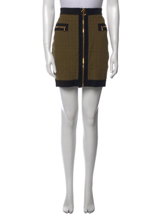 Balmain Wool Mini Skirt