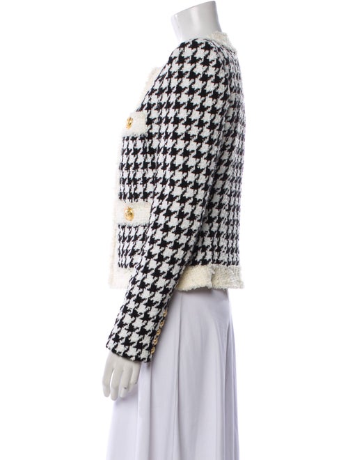 Balmain Houndstooth Print Evening Jacket