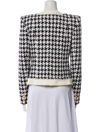 Balmain Houndstooth Print Evening Jacket
