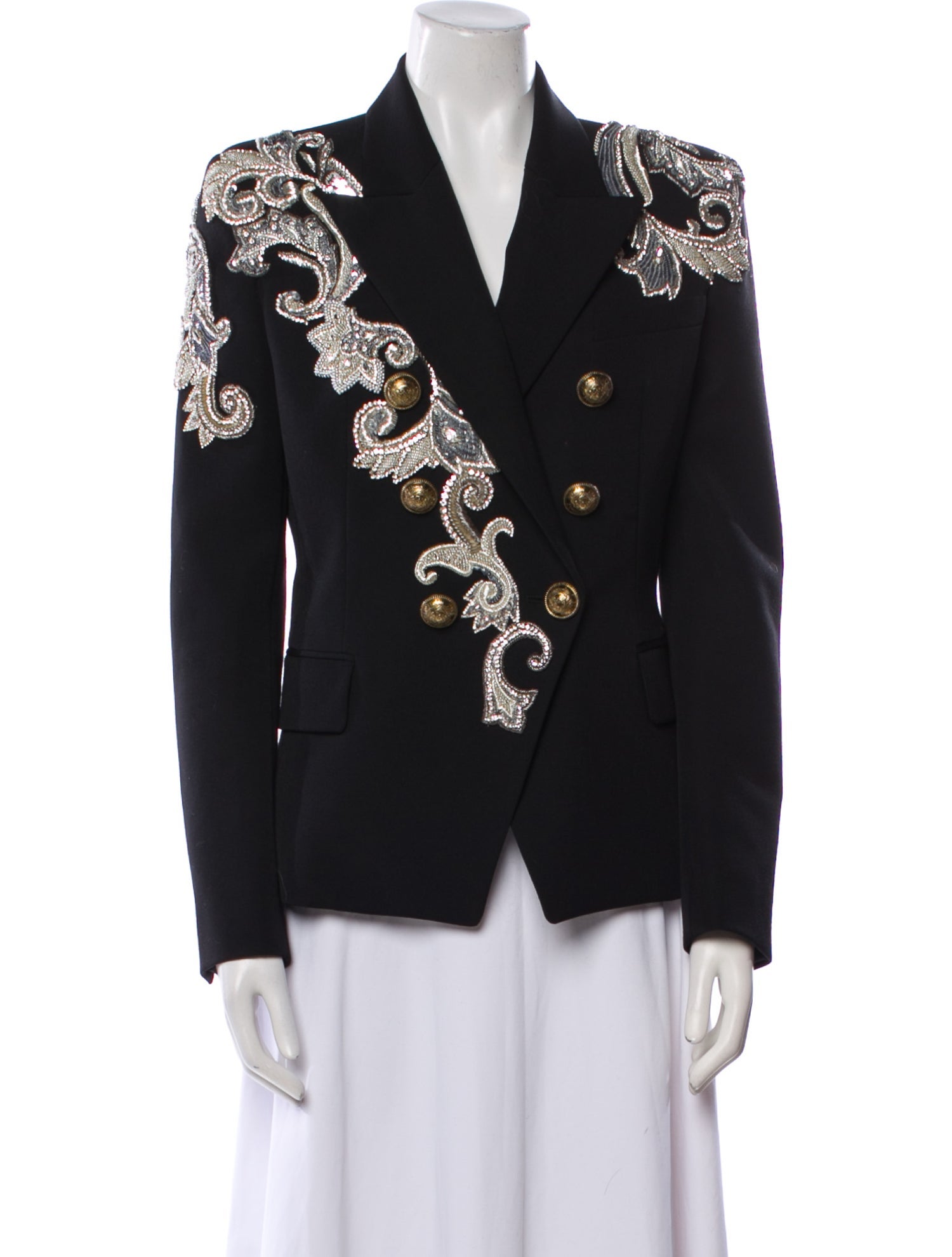Balmain Wool Printed Blazer
