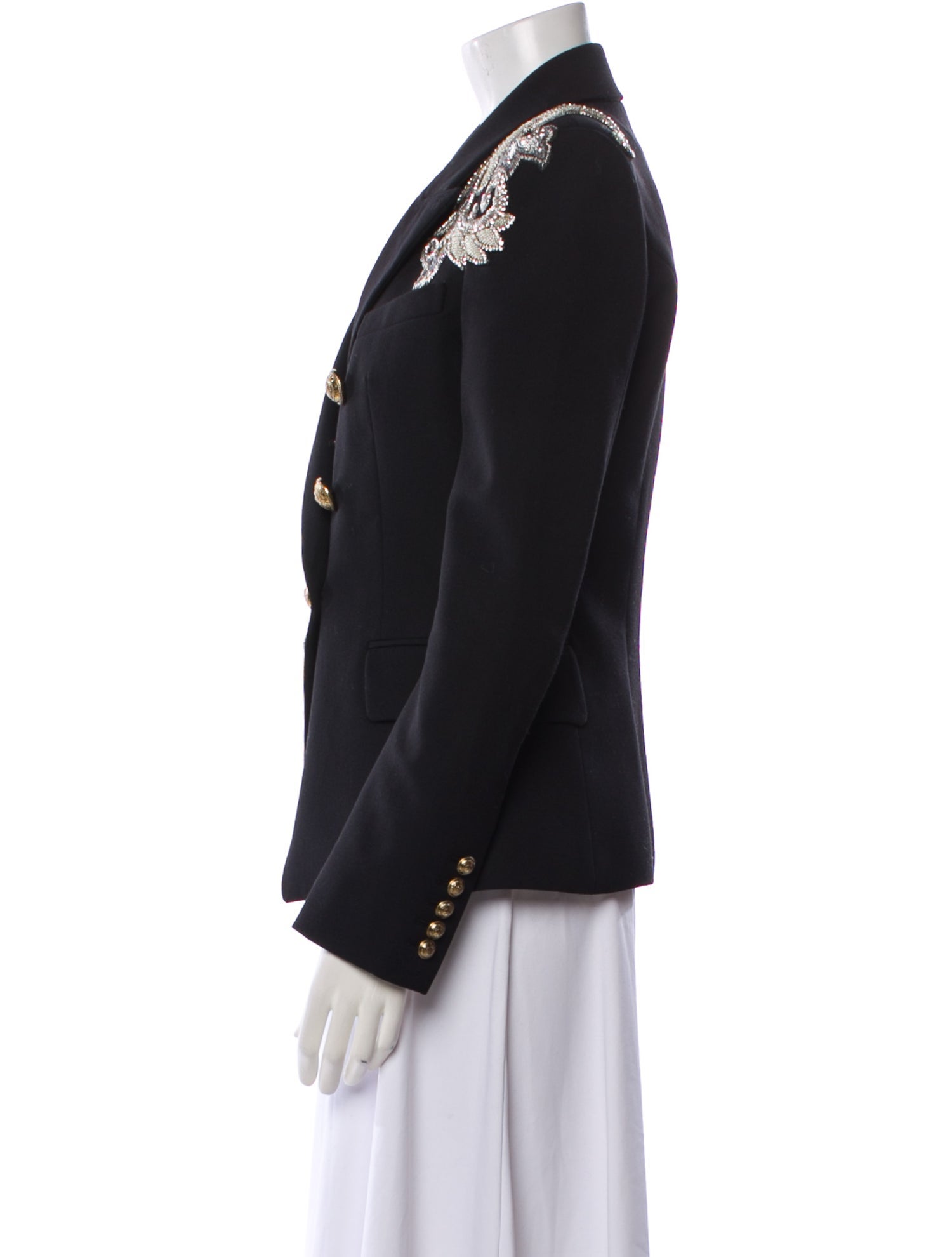 Balmain Wool Printed Blazer