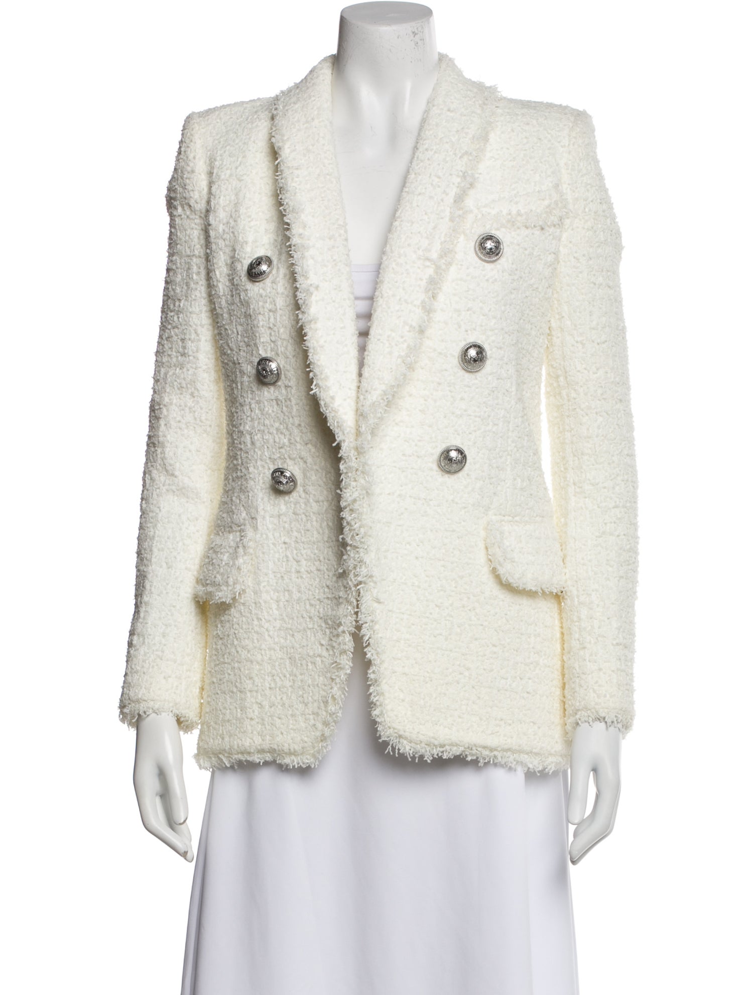 Balmain Tweed Pattern Blazer w/ Tags