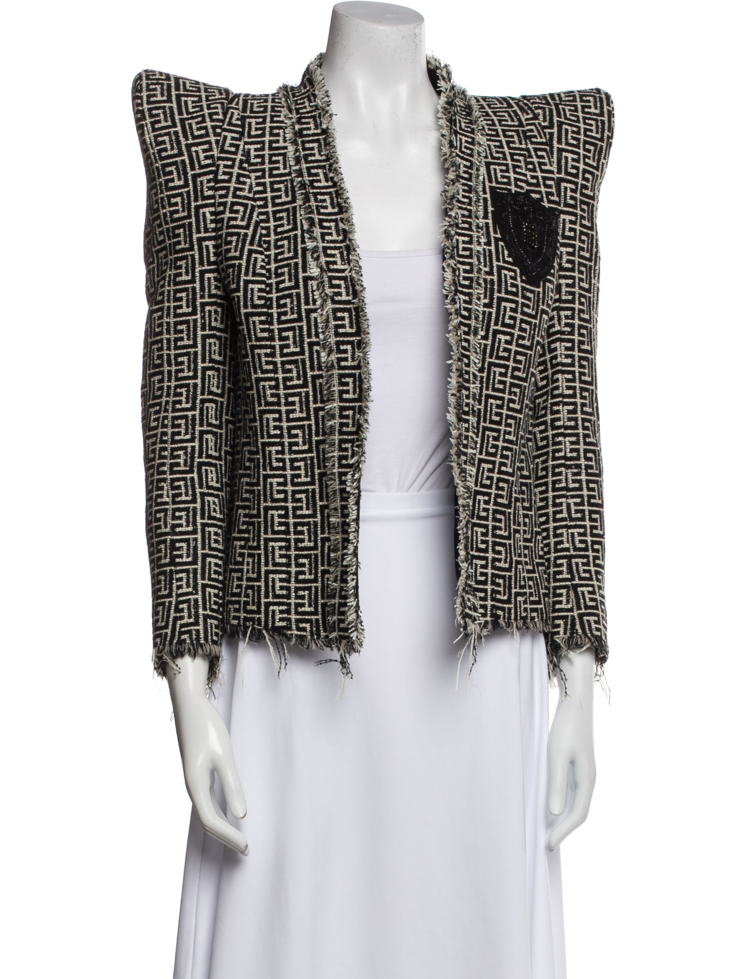 Balmain Houndstooth Print Jacket