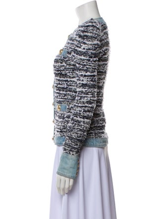 Balmain Tweed Pattern Evening Jacket