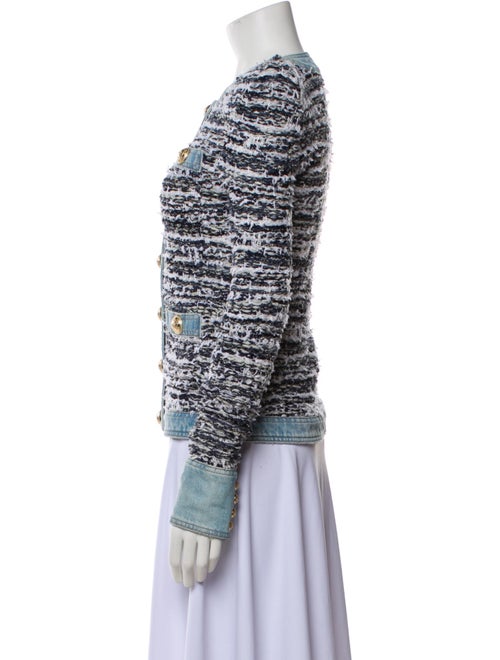 Balmain Tweed Pattern Evening Jacket