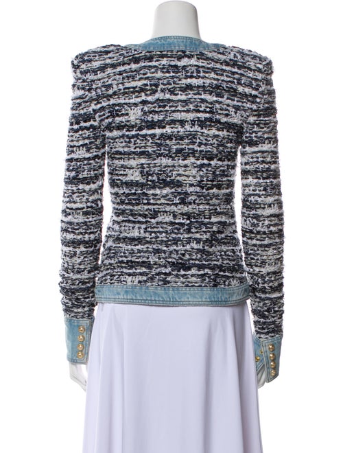 Balmain Tweed Pattern Evening Jacket