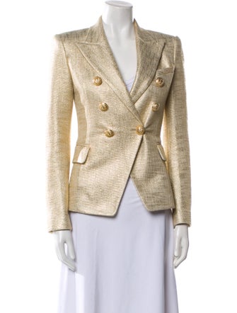 Balmain Tweed Pattern Blazer