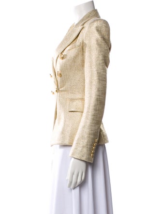 Balmain Tweed Pattern Blazer