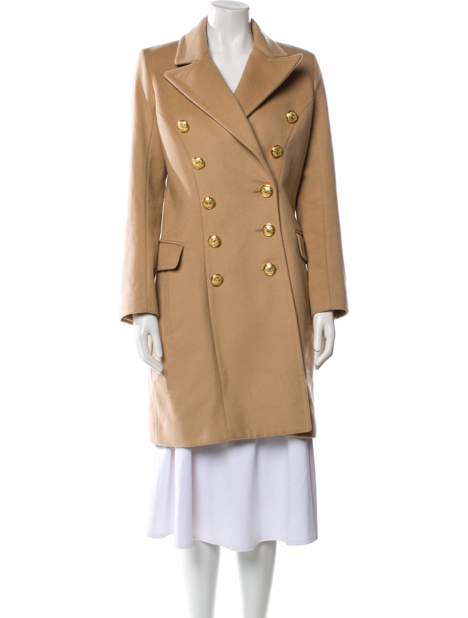 Balmain Wool Peacoat