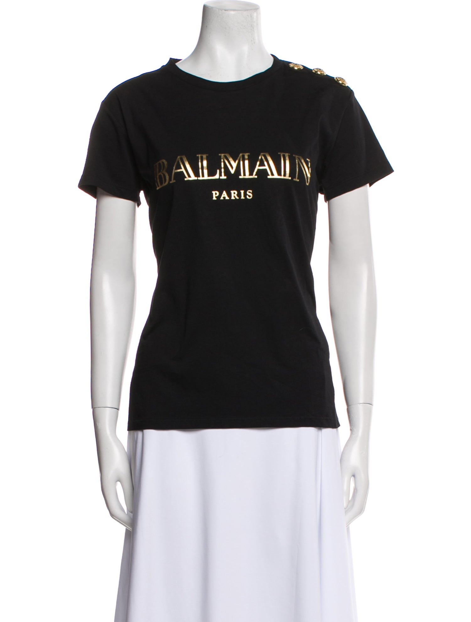 Balmain Graphic Print Crew Neck T-Shirt