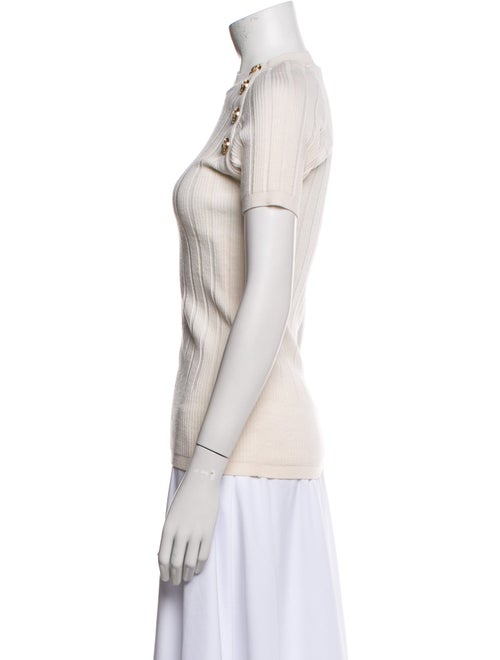 Balmain Wool Mock Neck Sweater