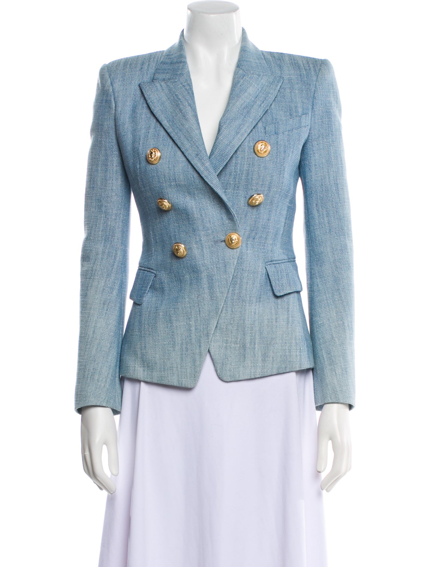 Balmain Tweed Pattern Blazer