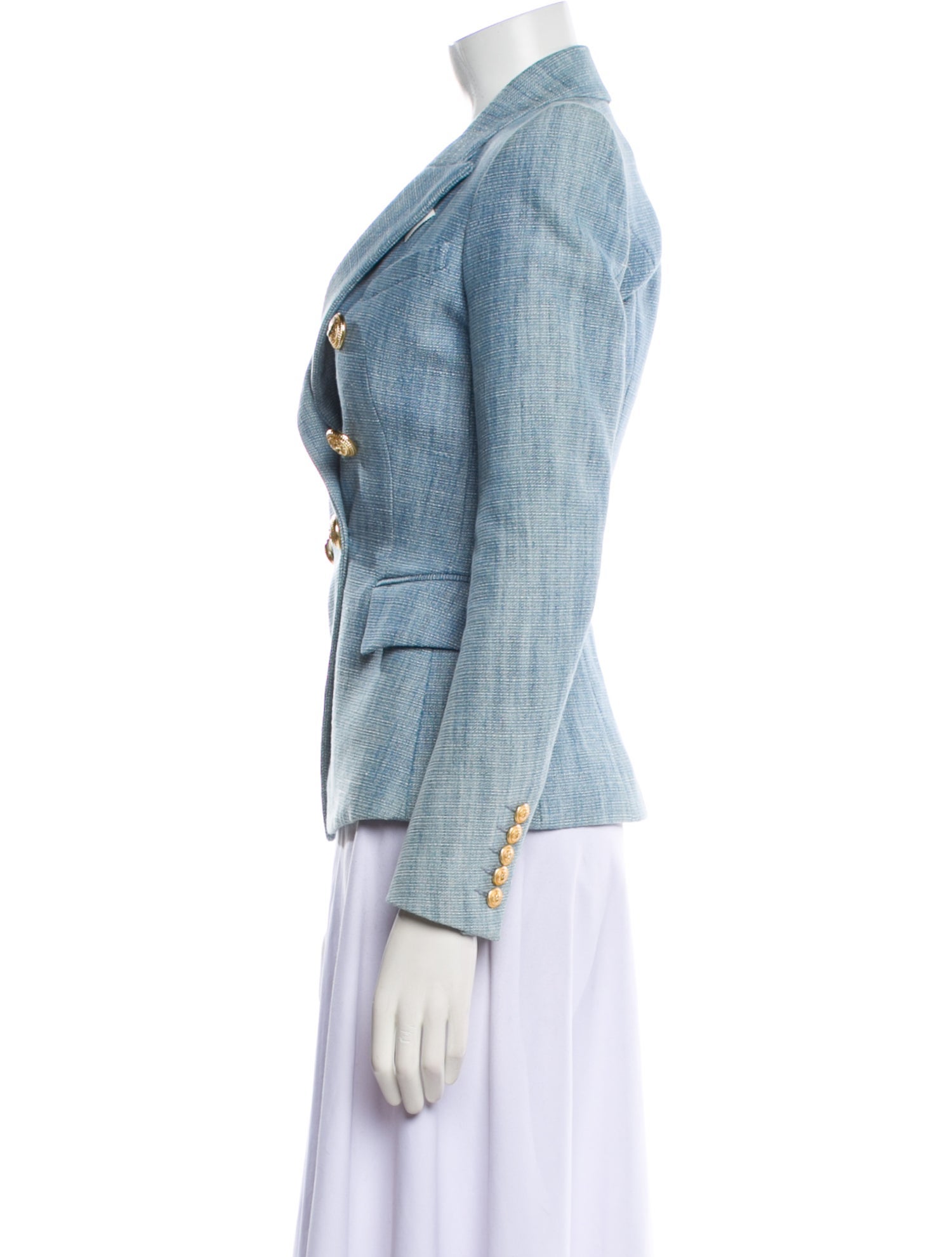 Balmain Tweed Pattern Blazer