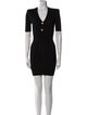 Balmain V-Neck Mini Dress