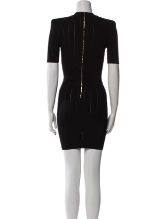 Balmain V-Neck Mini Dress