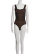 Balmain Square Neckline Sleeveless Bodysuit