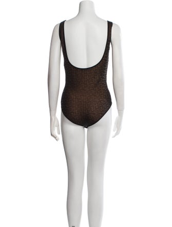Balmain Square Neckline Sleeveless Bodysuit