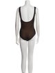 Balmain Square Neckline Sleeveless Bodysuit