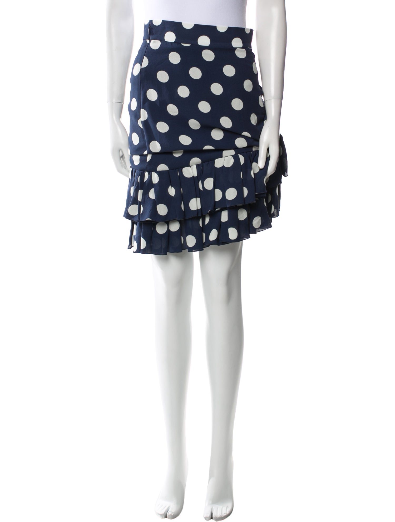 Balmain Silk Knee-Length Skirt