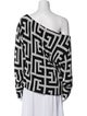 Balmain Printed Open Front Sweater
