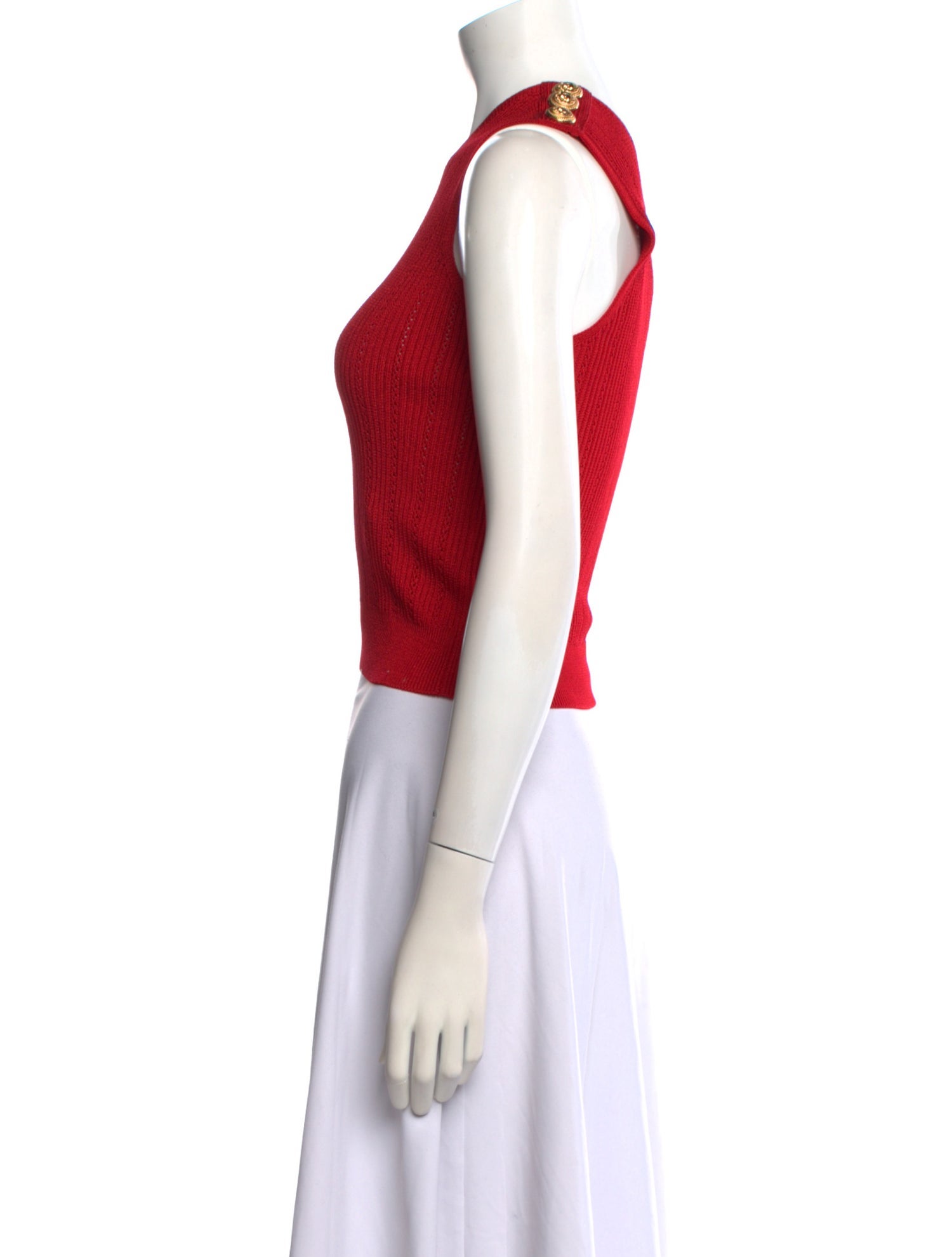 Balmain One-Shoulder Sweater