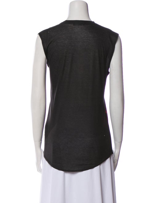 Balmain Printed Crew Neck Top