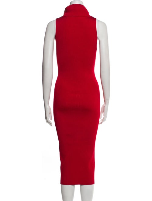 Balmain Turtleneck Midi Length Dress
