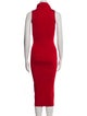 Balmain Turtleneck Midi Length Dress