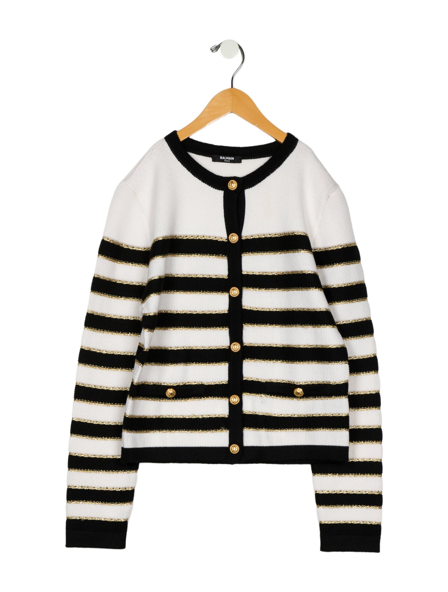 Balmain Balmain Girls' Striped Wool Sweater
