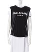 Balmain Graphic Print Crew Neck T-Shirt
