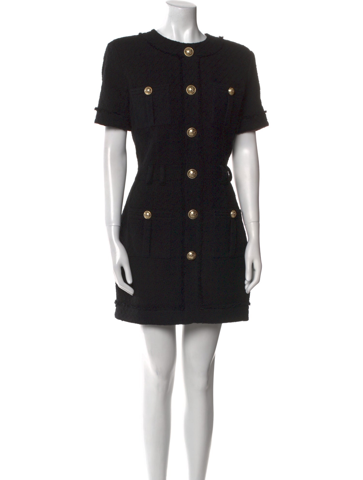Balmain Crew Neck Mini Dress w/ Tags
