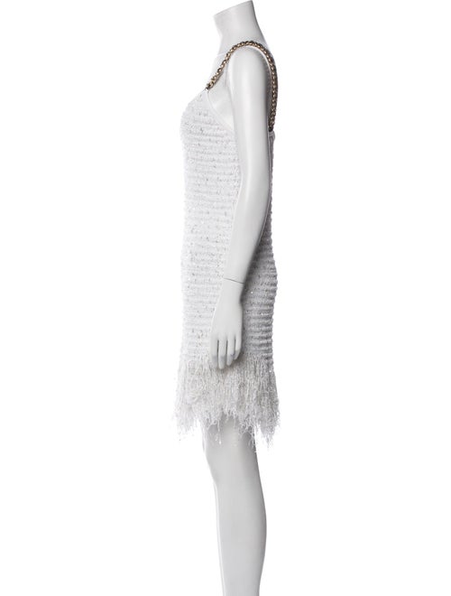 Balmain Scoop Neck Mini Dress
