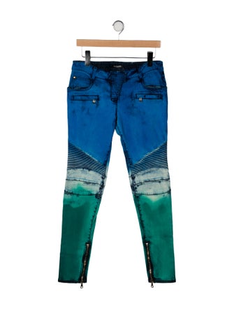 Balmain High-Rise Skinny Leg Jeans