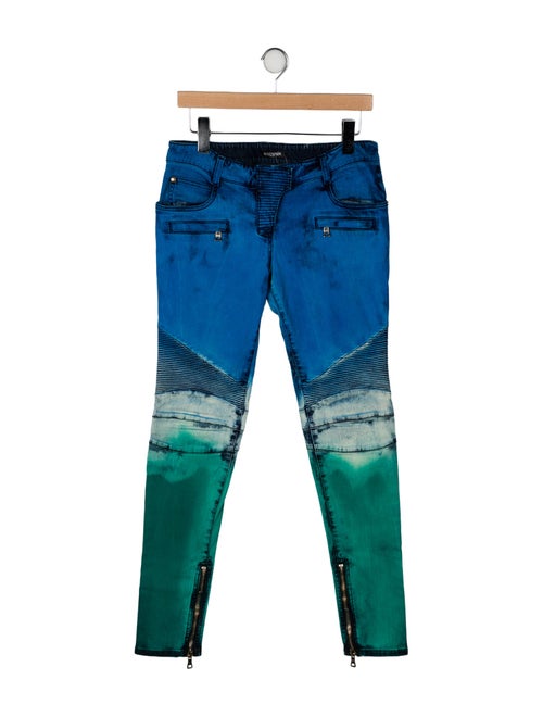 Balmain High-Rise Skinny Leg Jeans