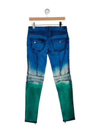 Balmain High-Rise Skinny Leg Jeans