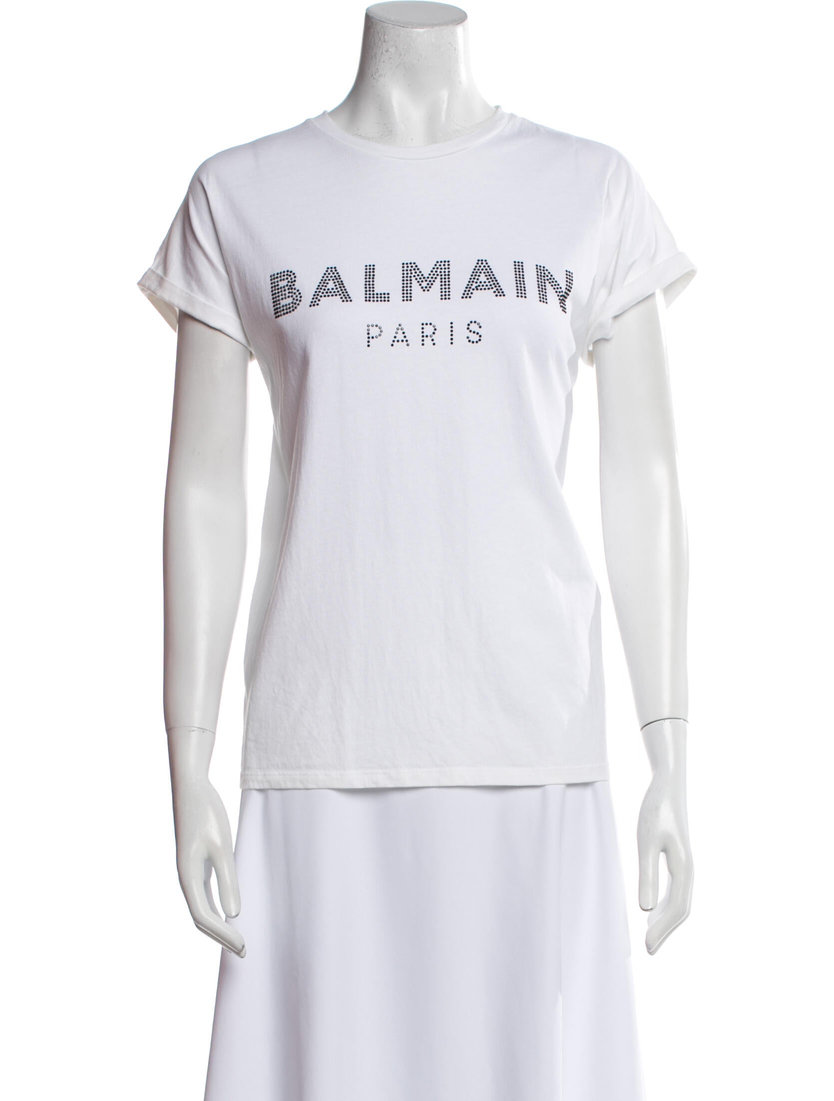 Balmain Graphic Print Crew Neck T-Shirt