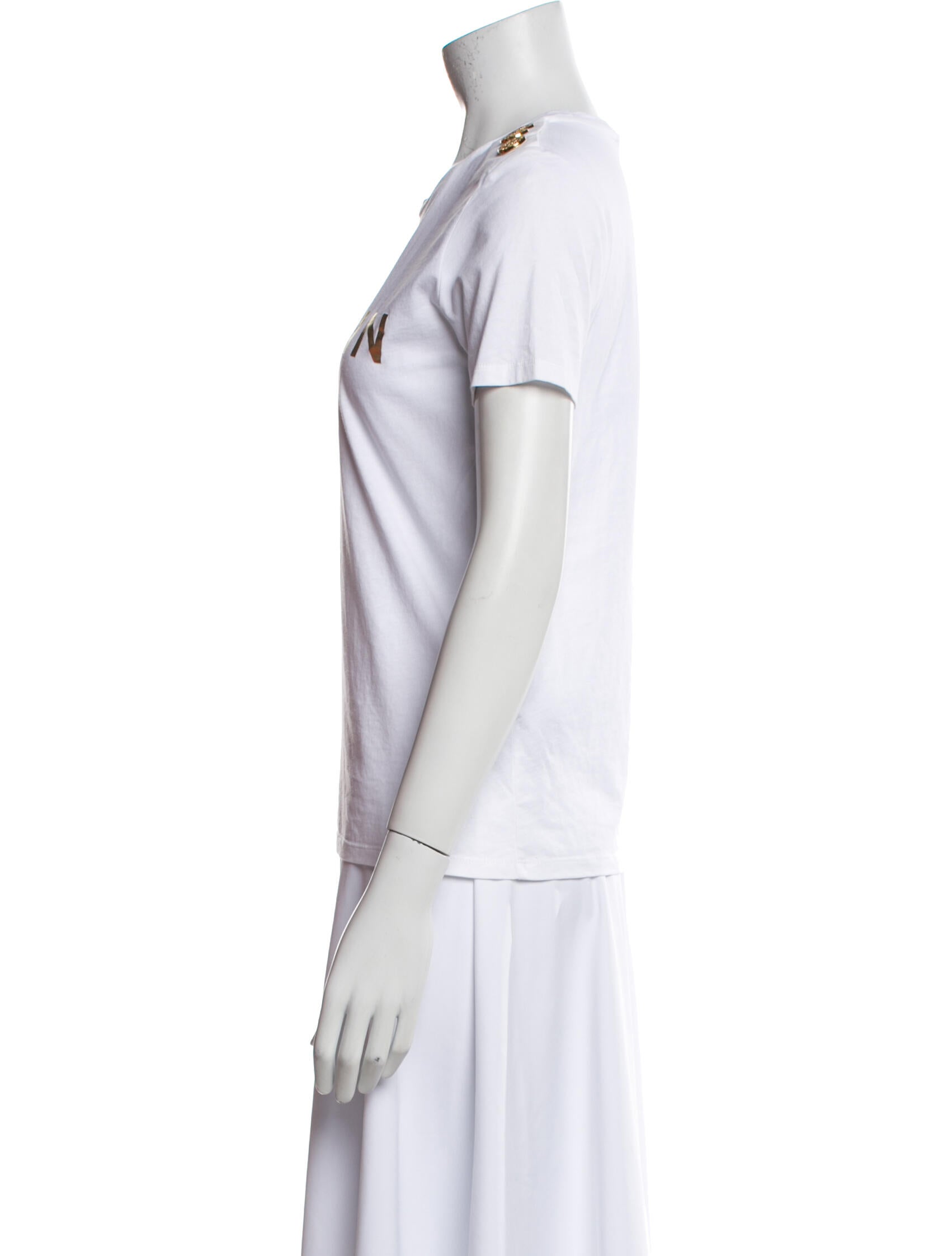 Balmain Graphic Print Crew Neck T-Shirt