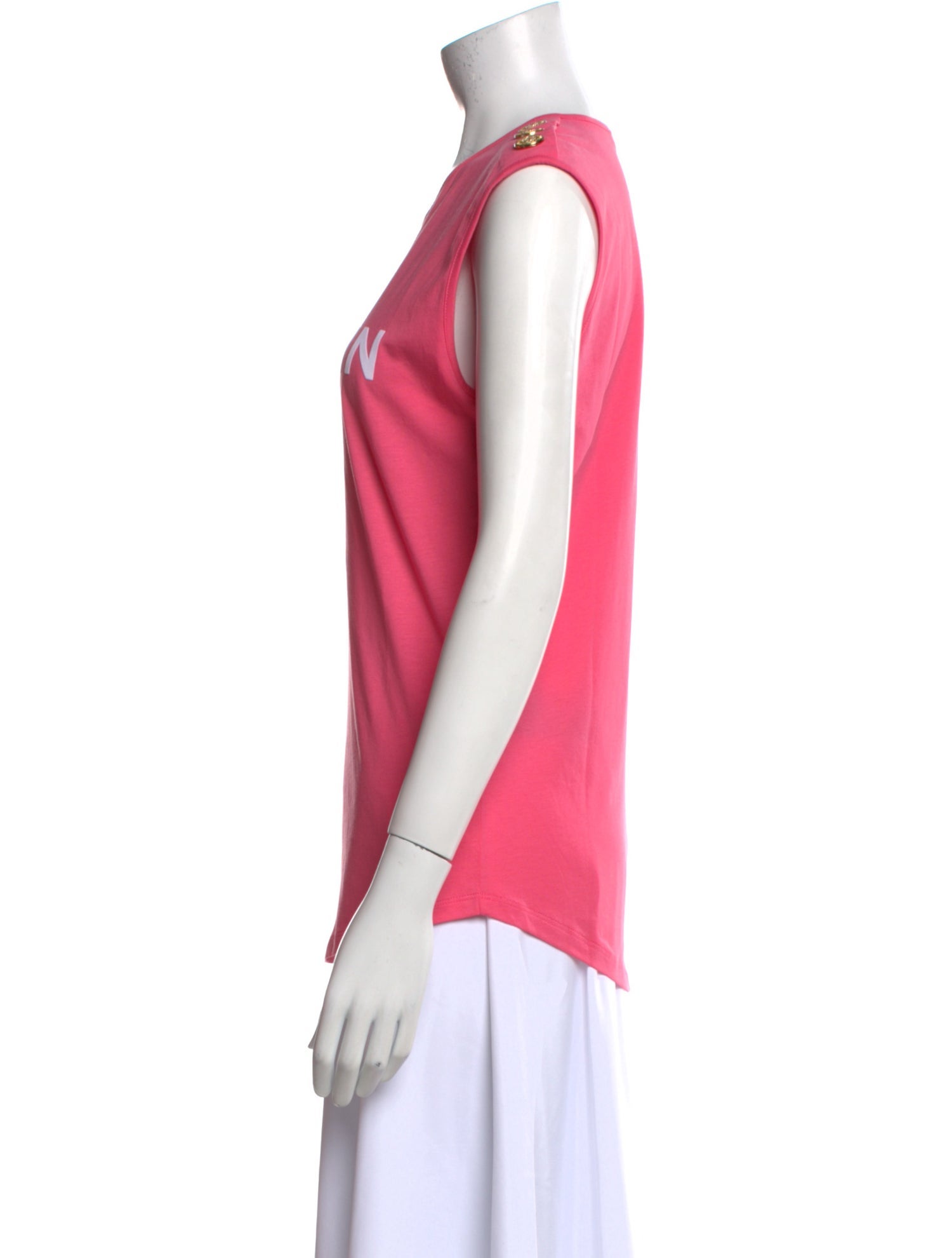 Balmain Graphic Print Crew Neck T-Shirt