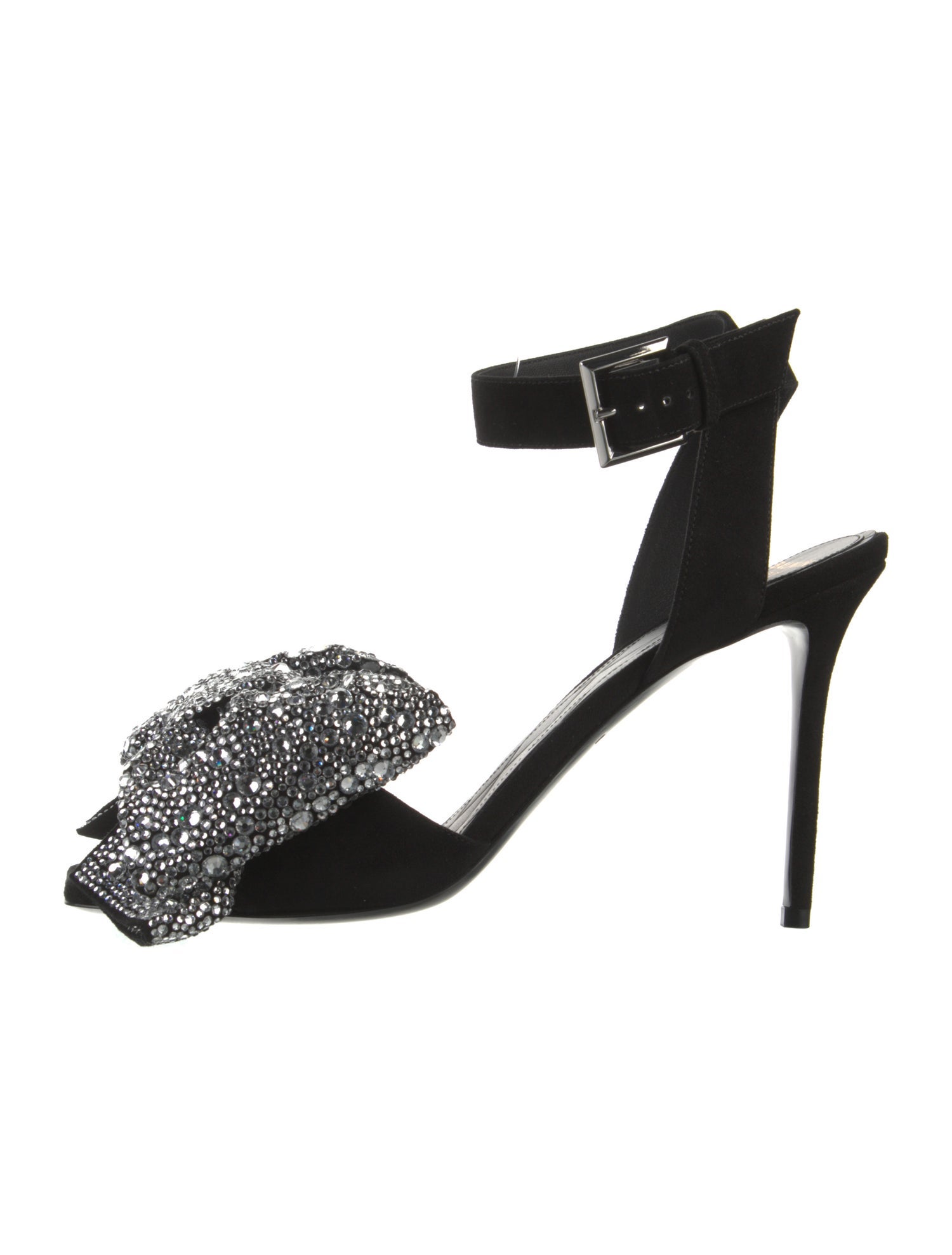 Balmain Suede Bow Accents Sandals