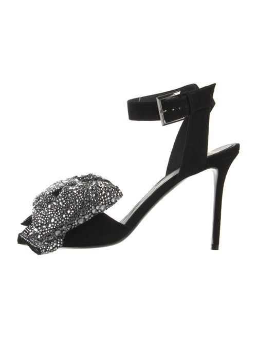 Balmain Suede Bow Accents Sandals