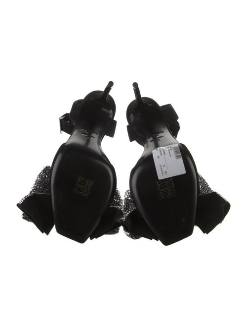 Balmain Suede Bow Accents Sandals