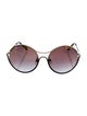 Balmain Round Gradient Sunglasses