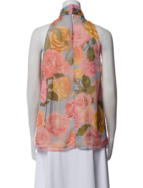 Balmain Floral Print Halterneck Blouse