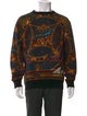 Balmain Printed Crew Neck Sweatshirt