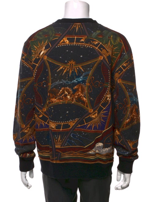 Balmain Printed Crew Neck Sweatshirt