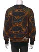 Balmain Printed Crew Neck Sweatshirt