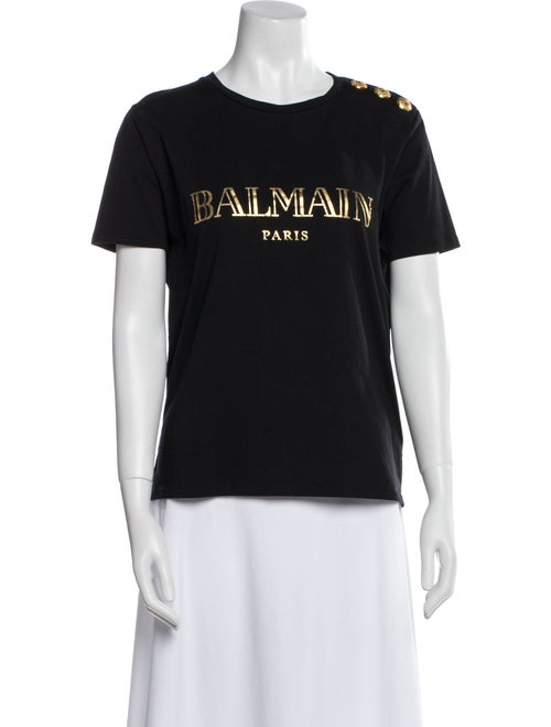 Balmain Graphic Print Crew Neck T-Shirt